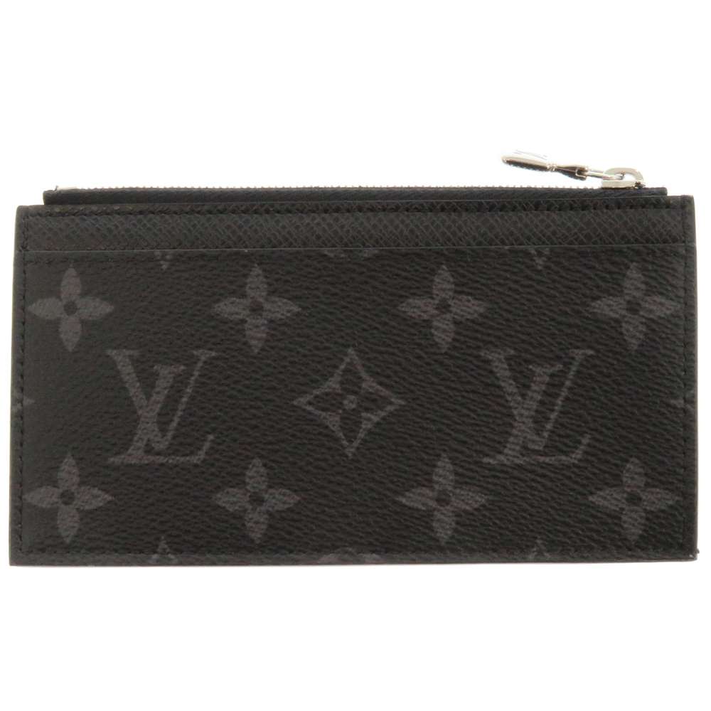 Louis Vuitton Coin Case Monogram Eclipse Coin Card Holder Black