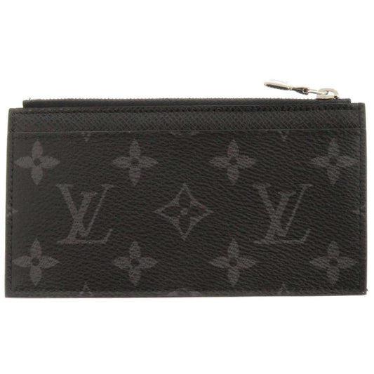 Louis Vuitton Coin Case Monogram Eclipse Coin Card Holder Black
