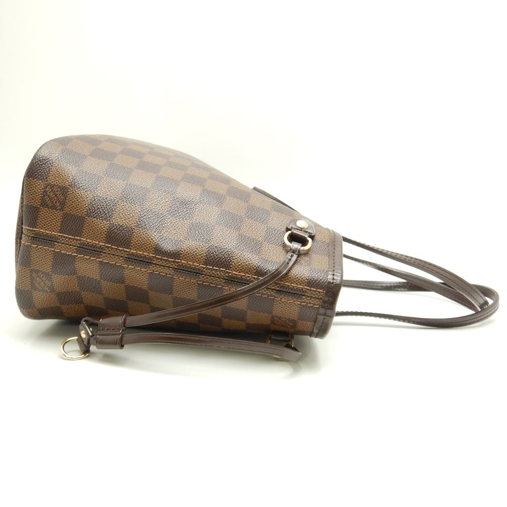 Louis Vuitton Damier Neverfull PM Ebene Tote Bag Brown