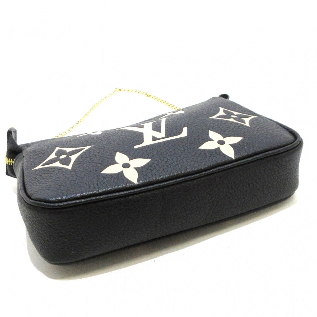 Louis Vuitton  Mini Pochette Accessoire Handbag Black Beige