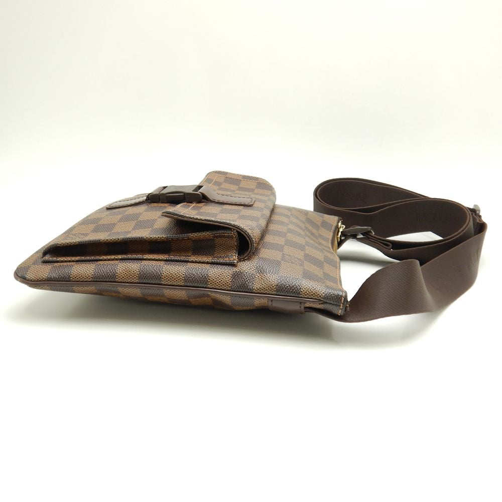 Louis Vuitton Damier Pochette Melville Ebene Diagonal Brown