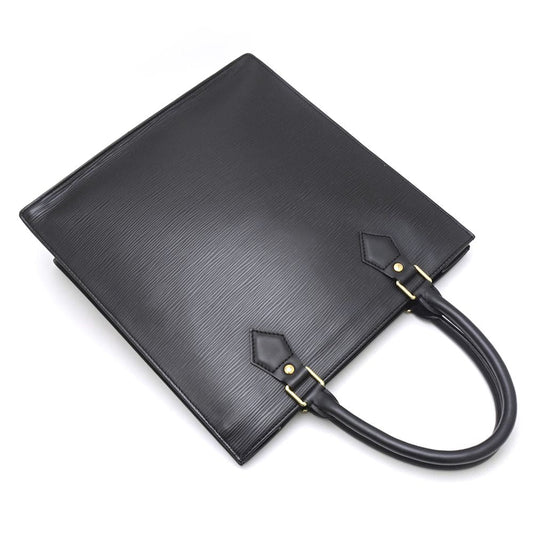 Louis Vuitton Epi Sac Plat Noir Tote Bag Black