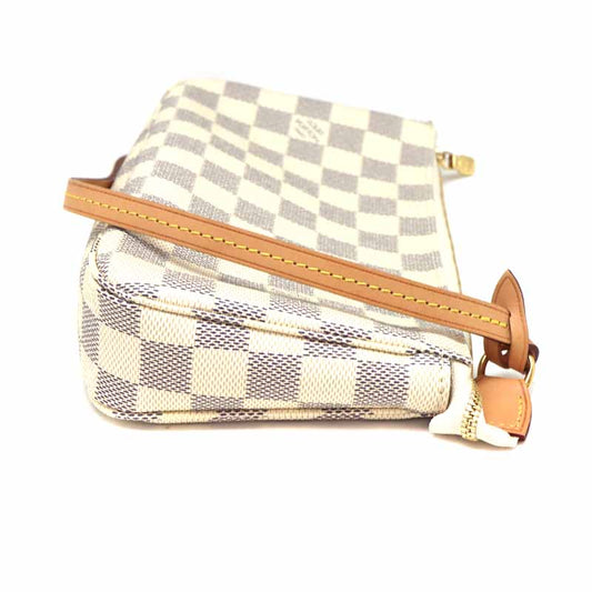 Louis Vuitton Pochette Accessoires Handbag Damier Canvas Azure