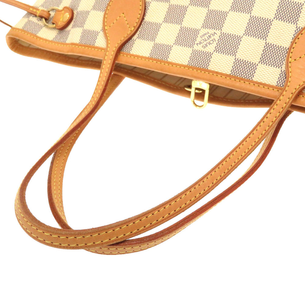 Louis Vuitton Damier Azur Neverfull PM Tote Bag White