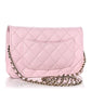 Chanel Caviar Quilted Wallet On Chain WOC Light Pink