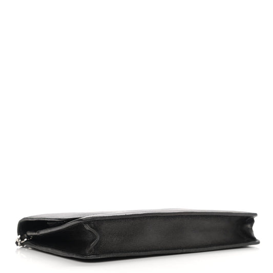 Goatskin Wallet on Chain WOC Black
