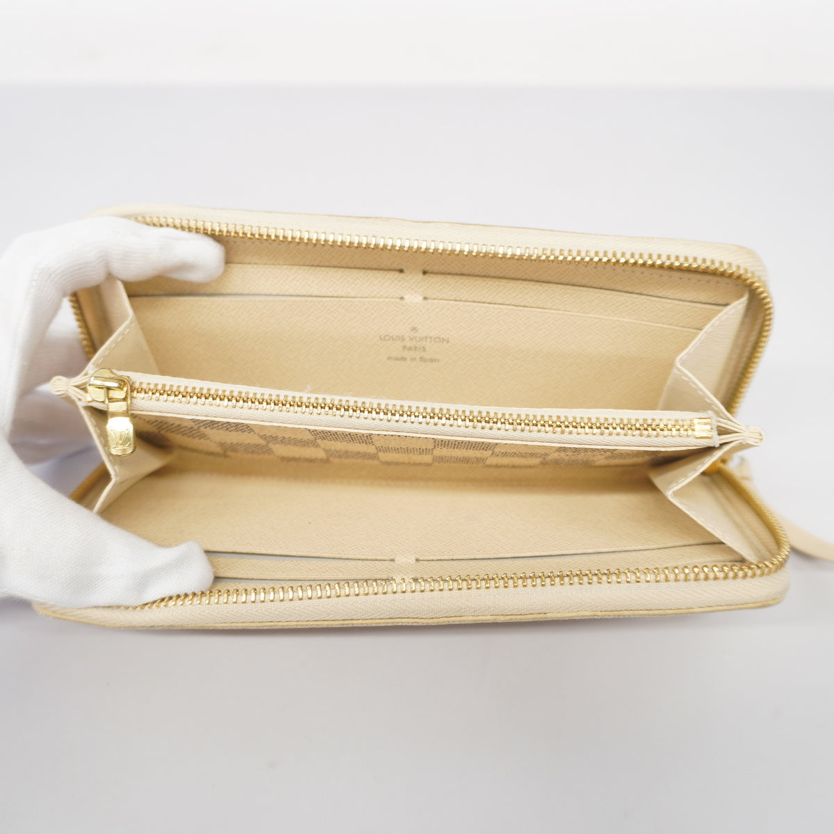 Louis Vuitton Long Wallet Damier Azur Portefeuille Clemence