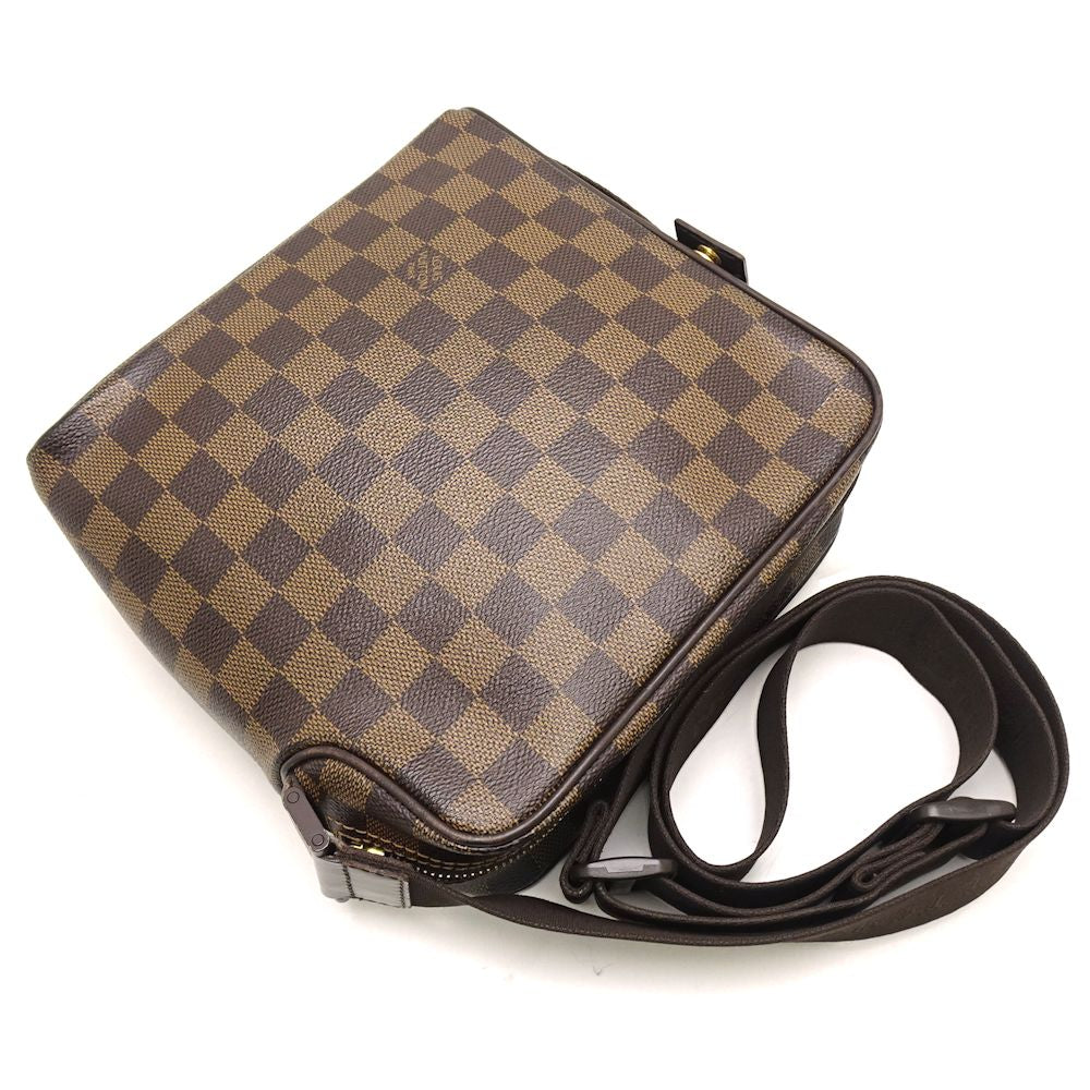 Louis Vuitton Damier Olaf PM Ebene shoulder brown