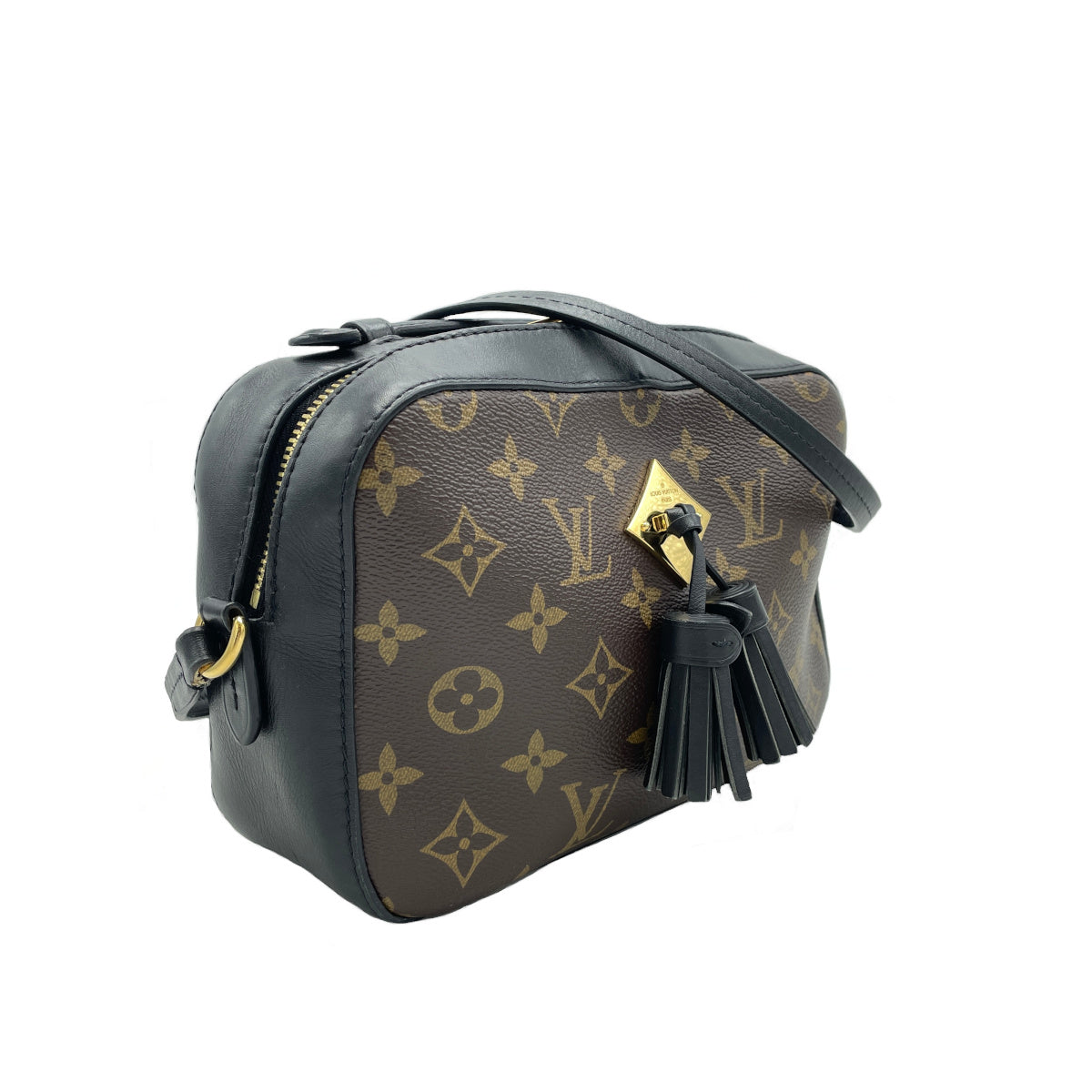 Louis Vuitton Saintonge Shoulder Bag Monogram Black