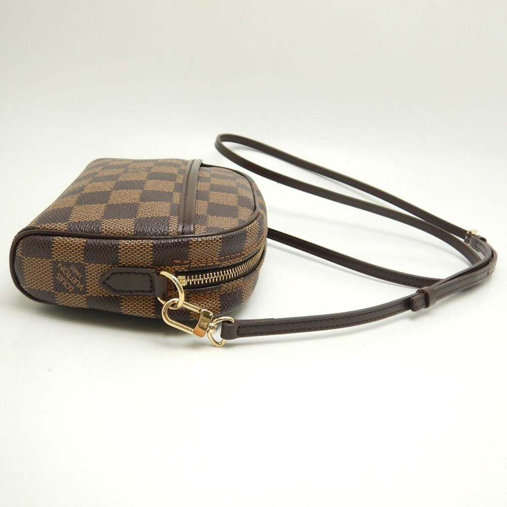 Louis Vuitton Damier Pochette Ipanema Ebene Diagonal Shoulder 2WAY Brown