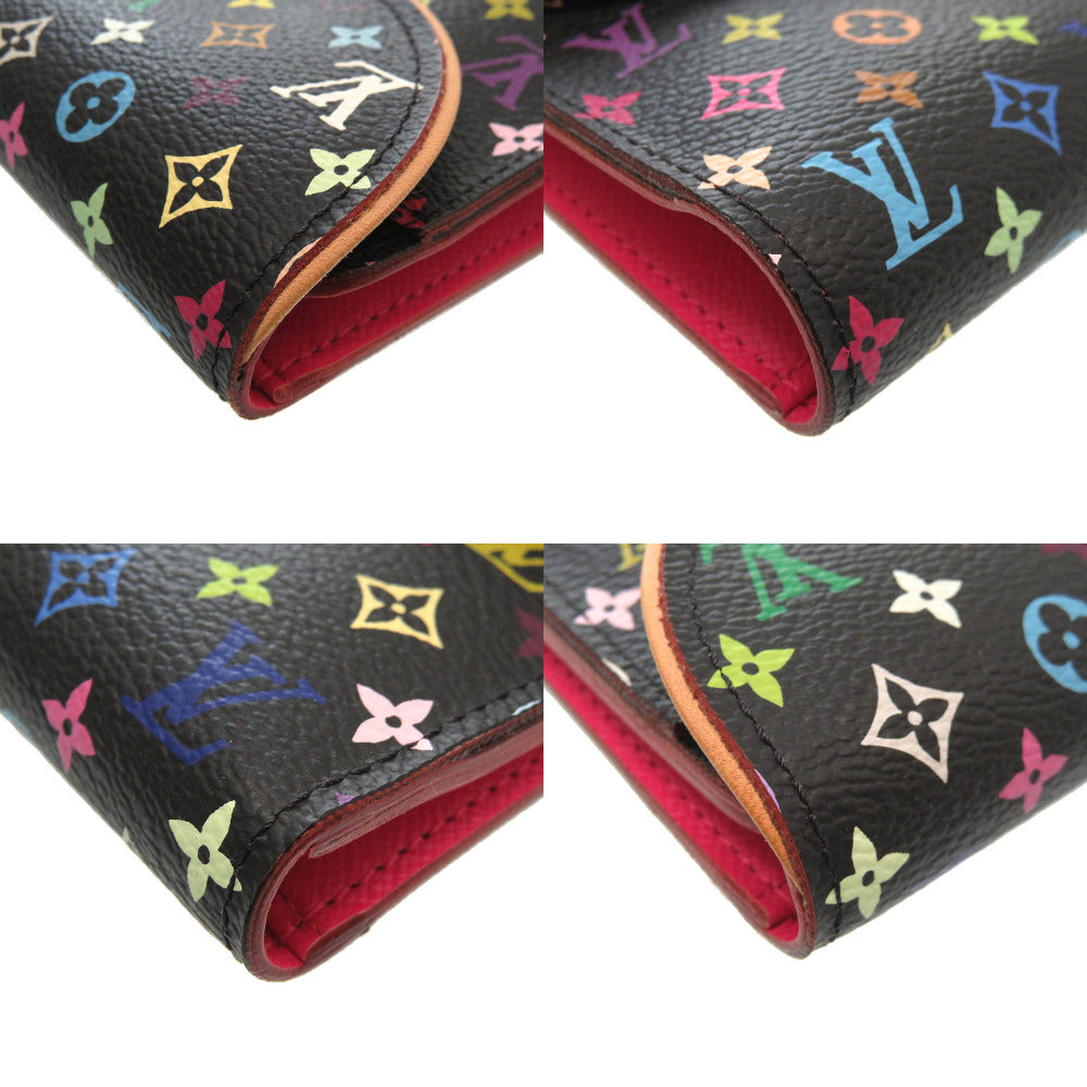 Louis Vuitton Multicolor Portefeuille Eugenie Long Wallet Noir Black
