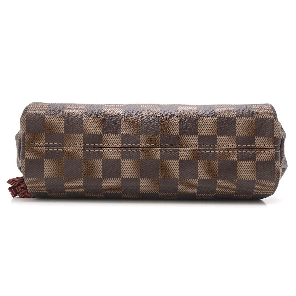 Louis Vuitton Damier Croisette Ebene 2WAY Handbag Brown