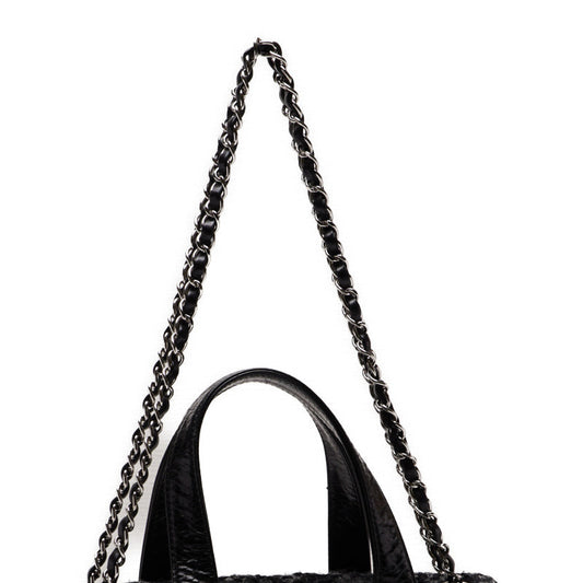 Chanel Portobello 2way Bag Handbag Calf Black