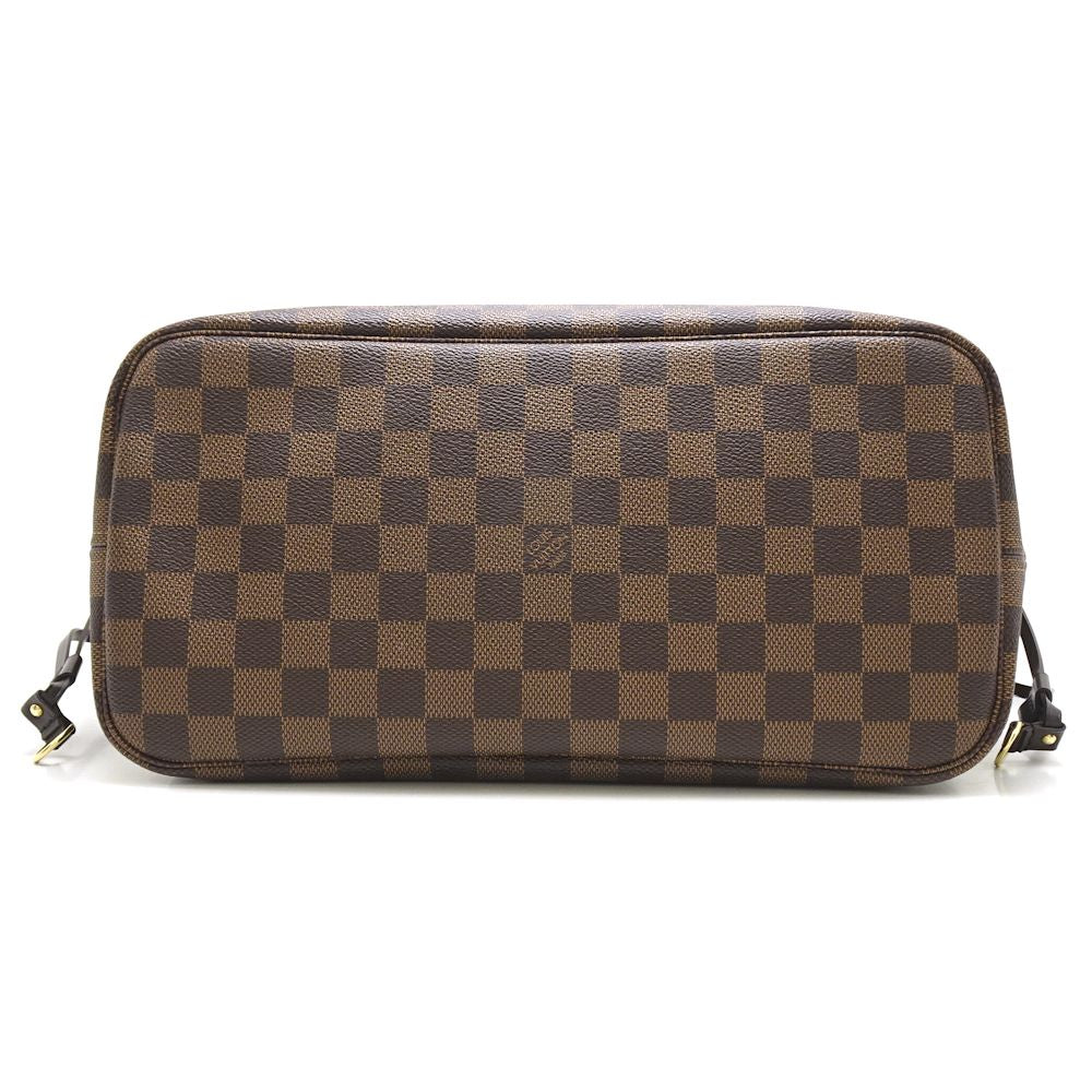 Louis Vuitton Damier Neverfull MM Ebene Tote Bag Brown