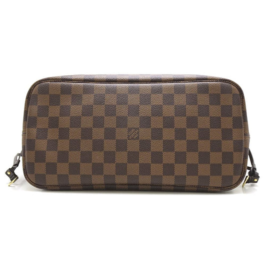 Louis Vuitton Damier Neverfull MM Ebene Tote Bag Brown