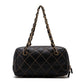 Chanel Double Chain Calf Leather Black