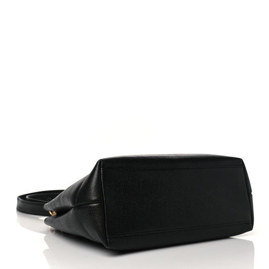 Caviar CC Shoulder Bag Black