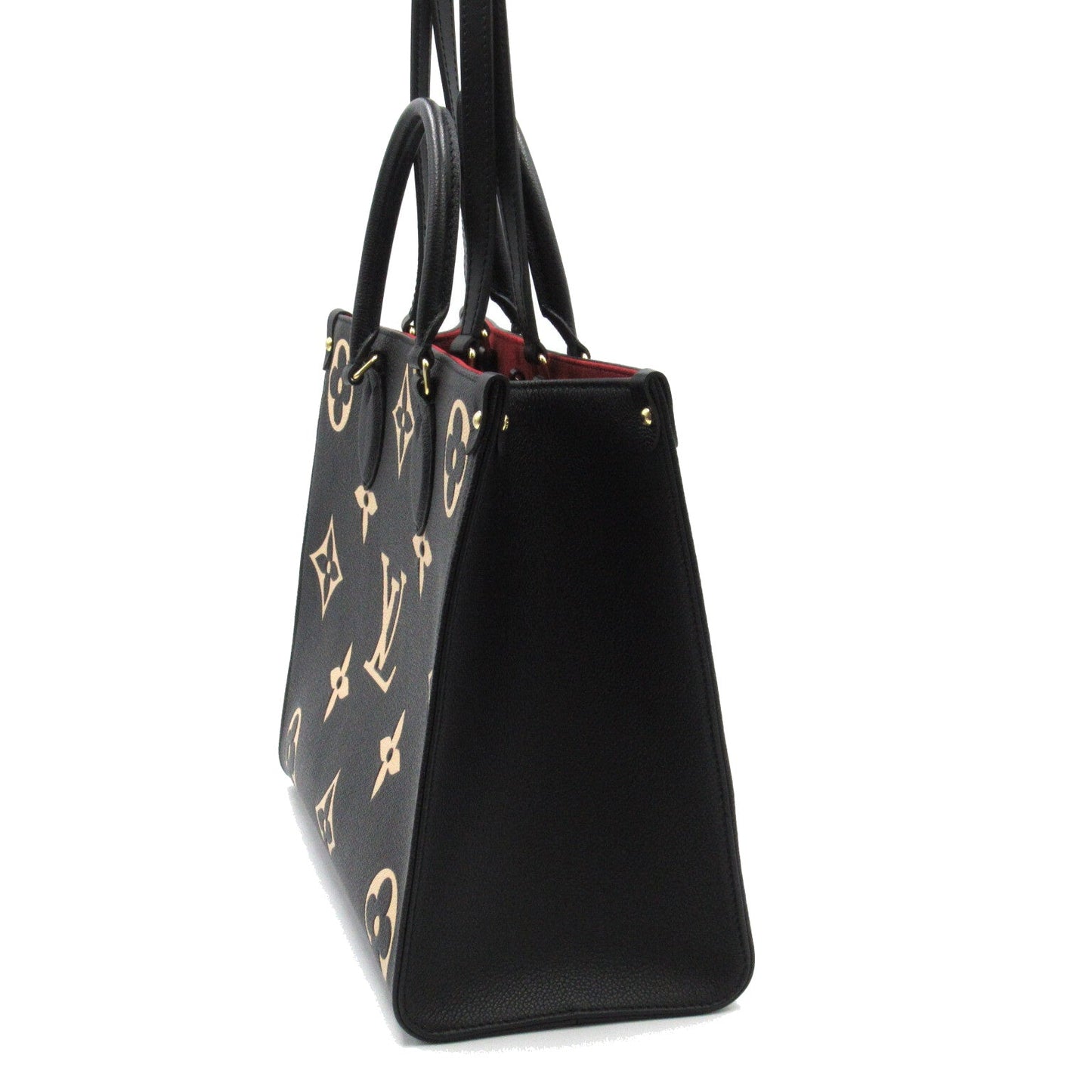 Louis Vuitton On The Go MM Tote Bag Leather Monogram