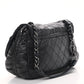 Lambskin Quilted Small Sharpei Flap Black