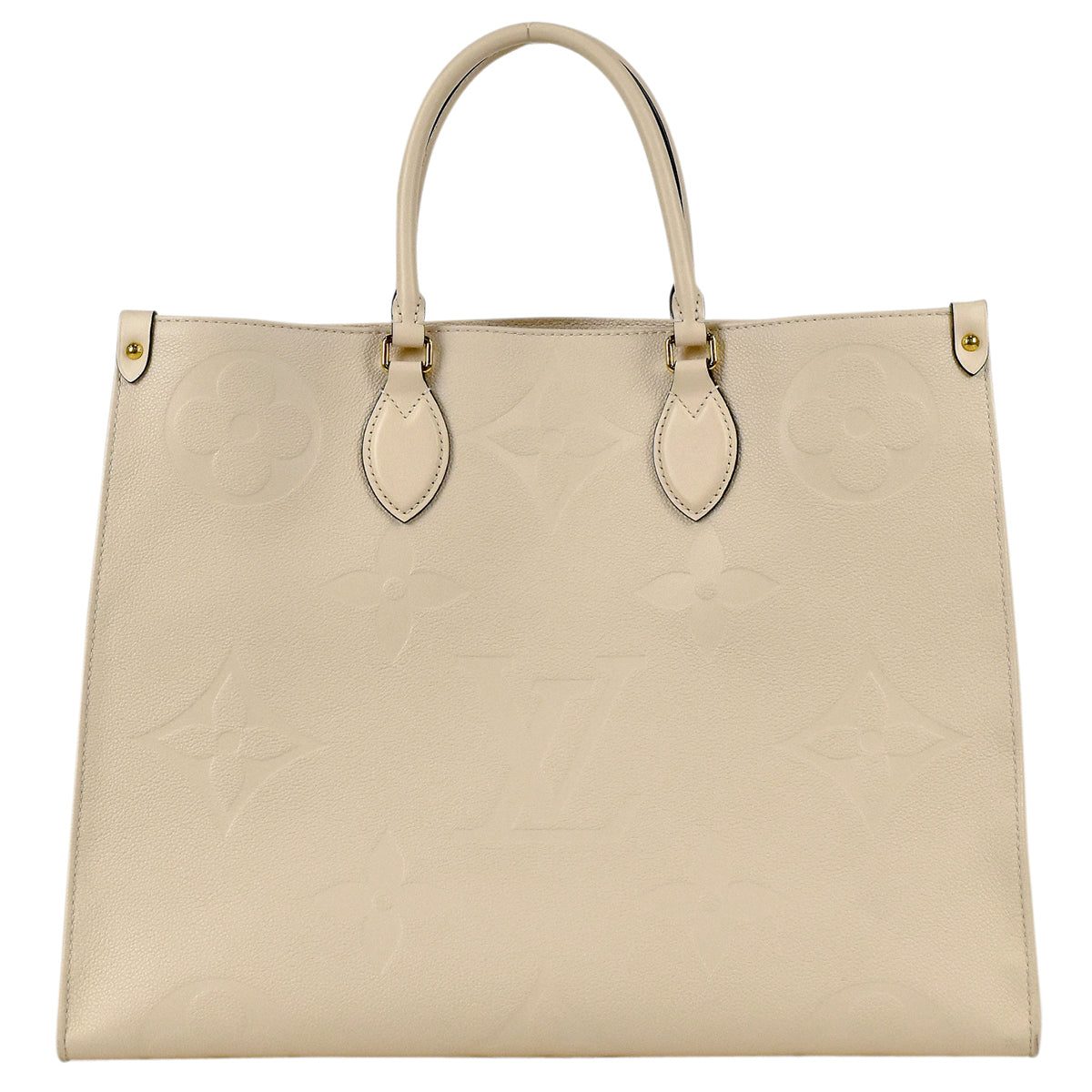 Louis Vuitton On The Go GM Shoulder Bag Monogram Creme
