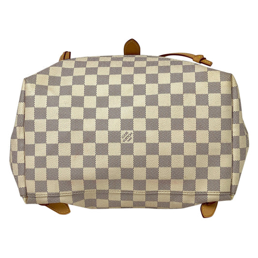 Louis Vuitton Sperone Backpack Daypack Rucksack Damier Azur White