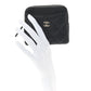 Caviar Quilted Zip Card Holder Wallet Black