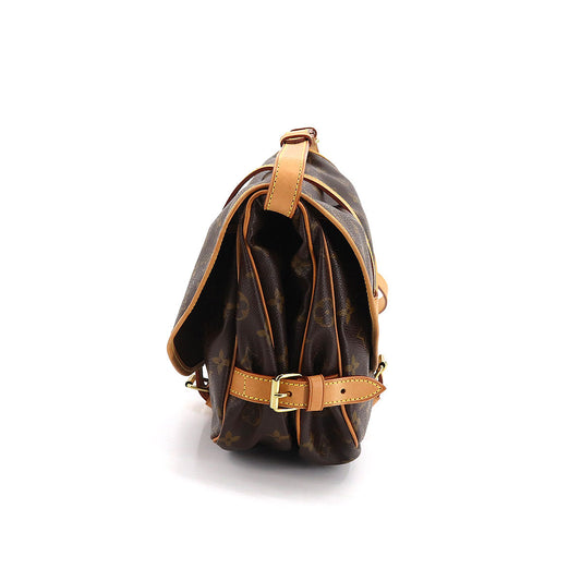 Louis Vuitton Monogram Saumur 30 Shoulder Bag Brown
