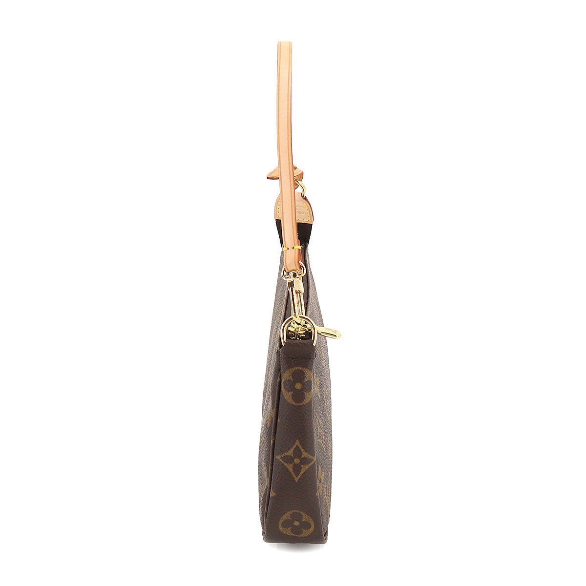 Louis Vuitton Monogram Pochette Accessoires Brown Gold Metal Fittings