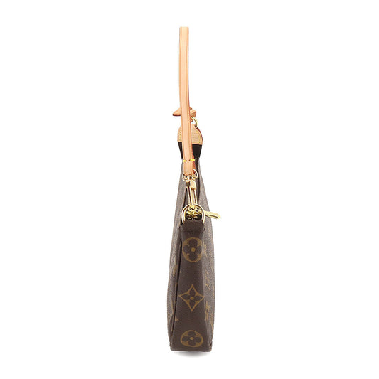 Louis Vuitton Monogram Pochette Accessoires Brown Gold Metal Fittings