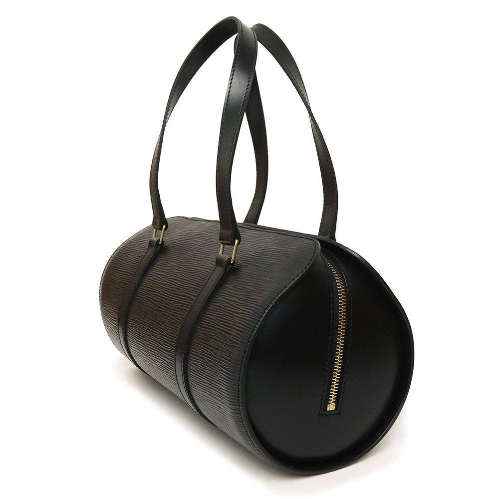 Louis Vuitton Epi Soufflot Handbag Noir Black