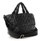 Aged Calfskin CC Tote Black