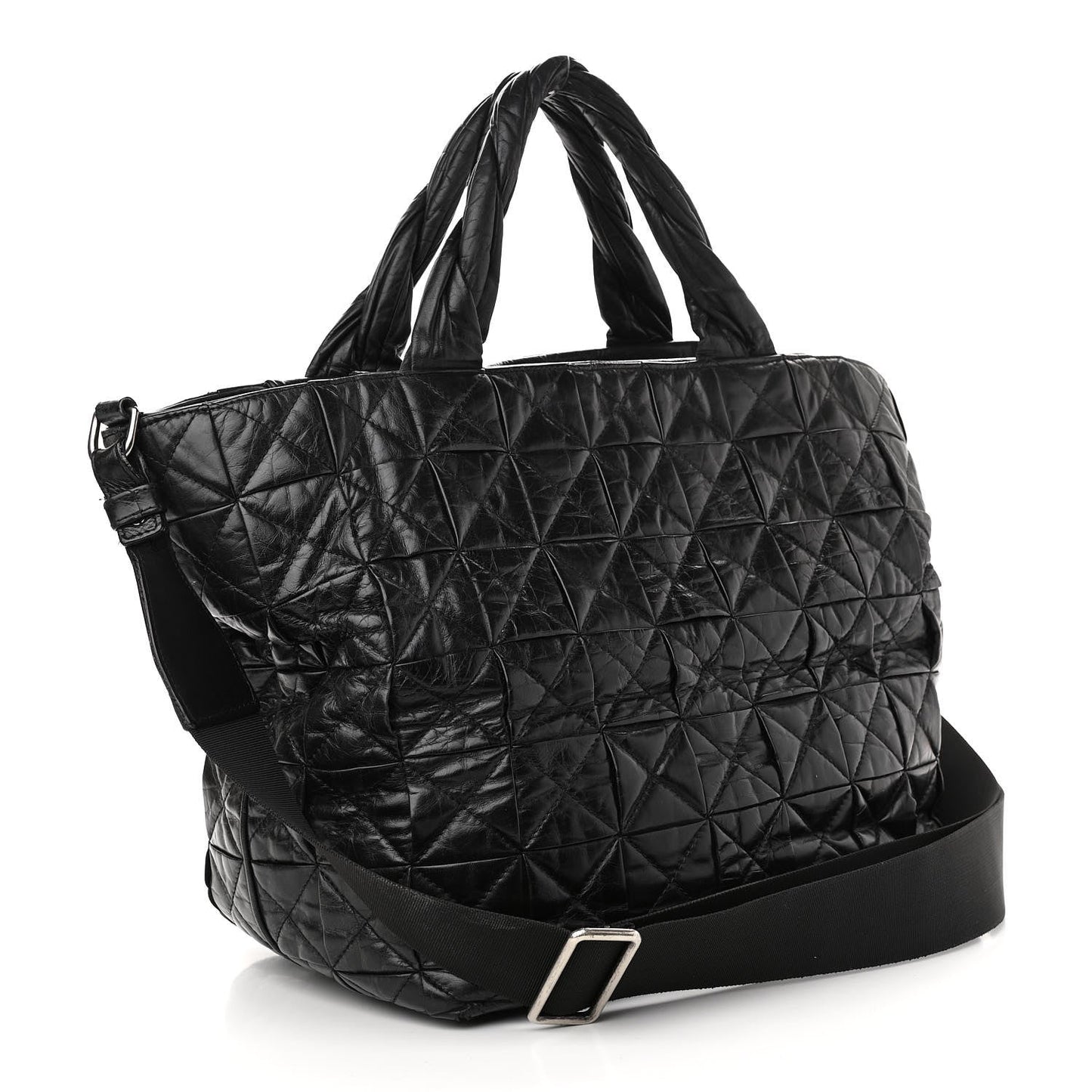 Aged Calfskin CC Tote Black