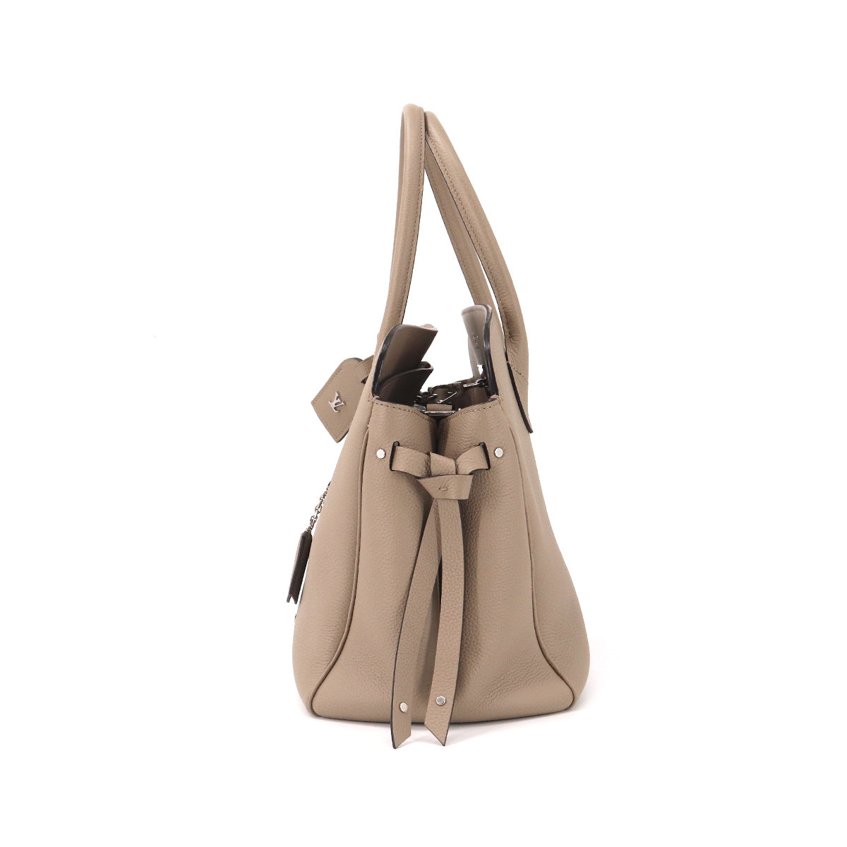 Louis Vuitton Mila MM Shoulder Bag Calf Leather Creme