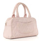 Caviar Quilted Small Bowler Tassel Pink