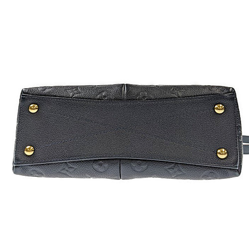 Louis Vuitton V Tote BB Monogram Implant Shoulder Bag Black