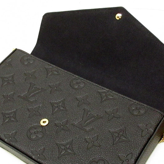 Louis Vuitton Pochette Felicie Wallet Noir Monogram Empreinte Leather