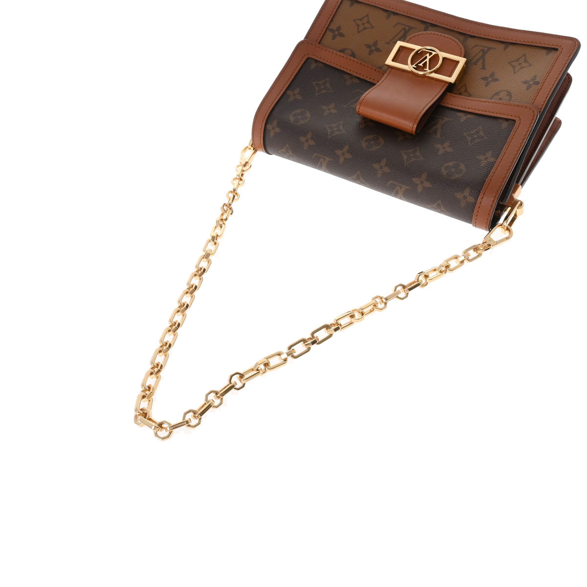 Louis Vuitton Monogram Reverse Dauphine MM Brown
