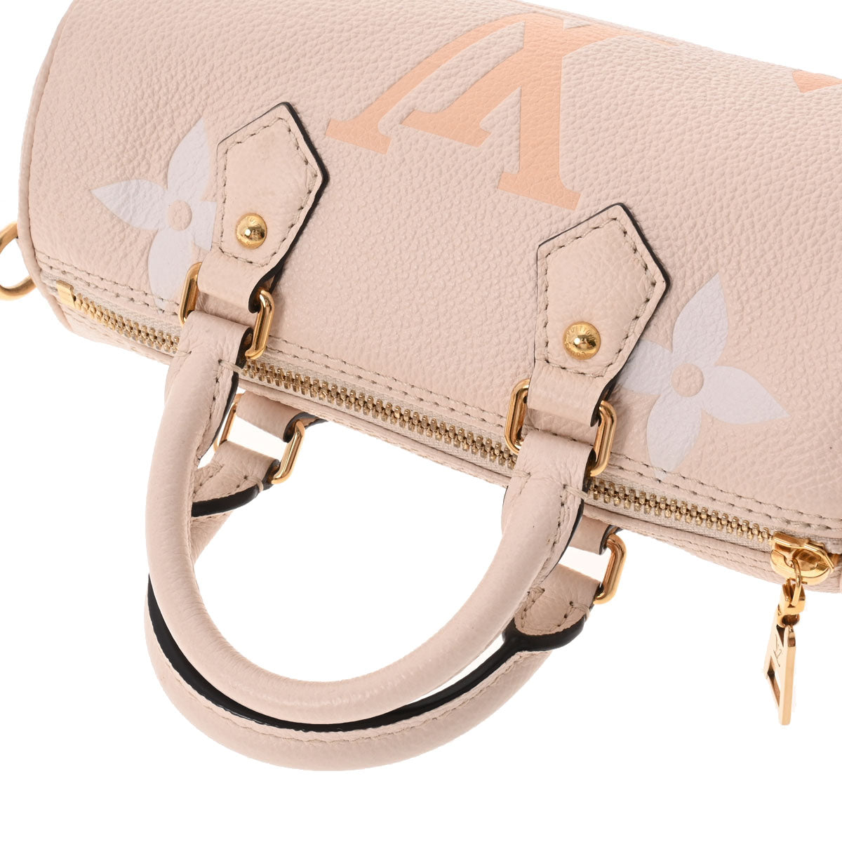 Louis Vuitton Emplant Papillon BB Cream Saffron Monogram Implant Handbag