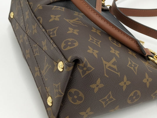 Louis Vuitton V Tote BB 2 Way Shoulder Bag Monogram Noir
