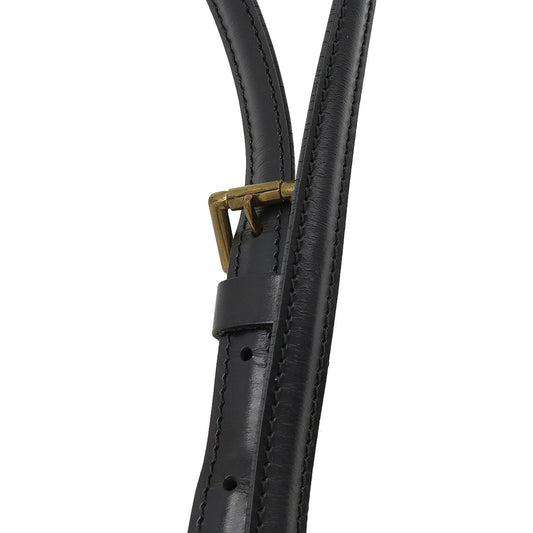 Louis Vuitton Epi Trocadero 24 Shoulder Bag Diagonal Leather Noir Black