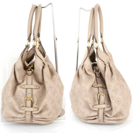 Louis Vuitton XL Shoulder Bag Monogram Mahina Beige