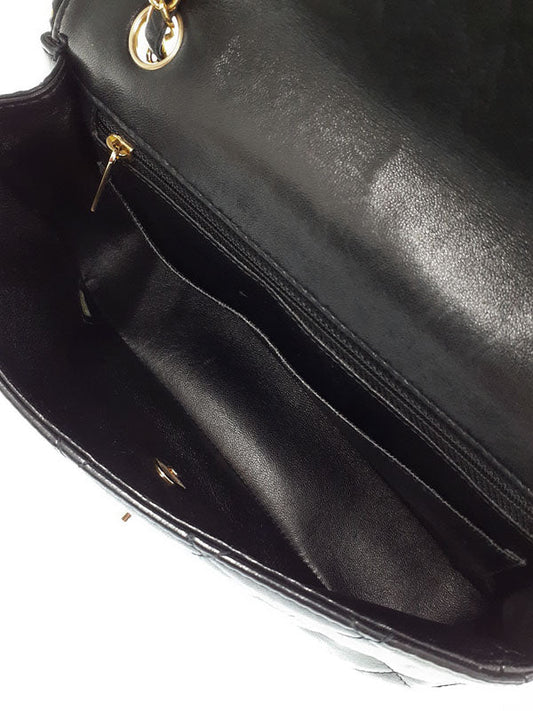 Chanel Matelasse Chain Shoulder Bag Black