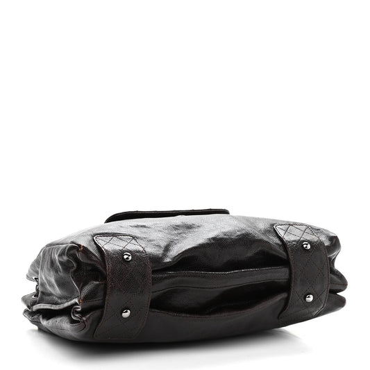 Caviar Pocket In The City Tote Dark Brown
