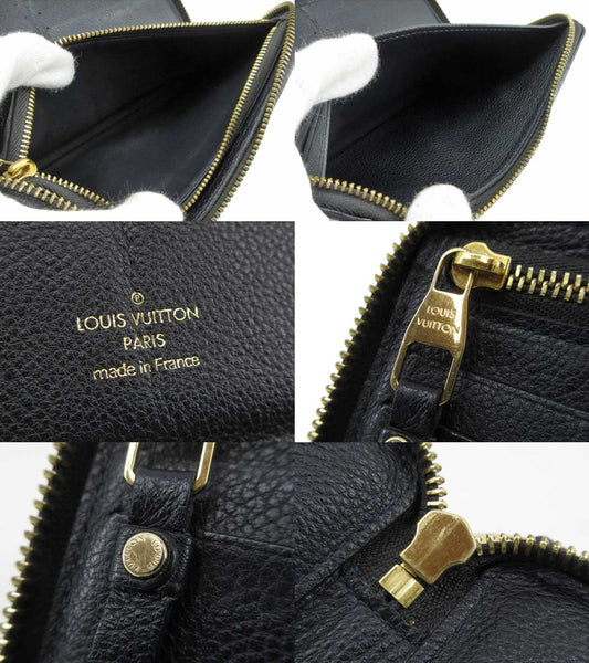 Louis Vuitton Monogram Empreinte Portefeuille Secret Ron Round Zipper Long Wallet