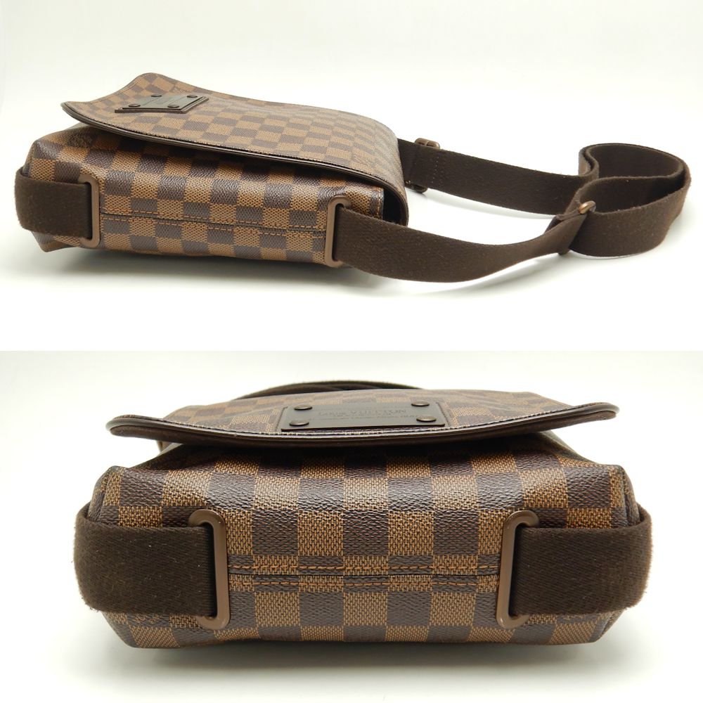 Louis Vuitton Damier Brooklyn PM Ebene Diagonal Shoulder Brown