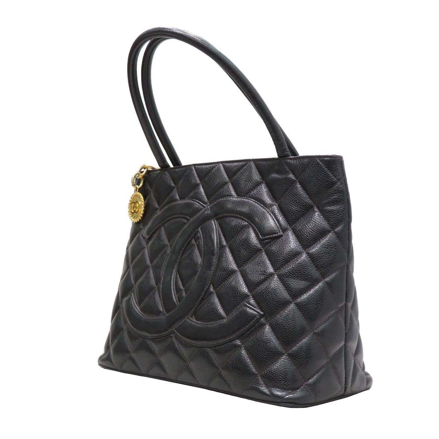 Chanel Tote Bag Black Caviar Skin