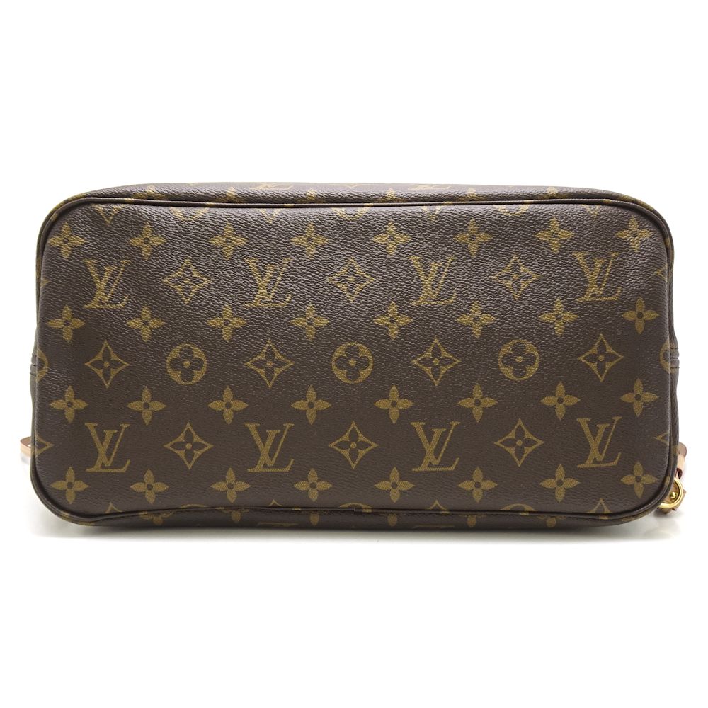 Louis Vuitton Monogram Neverfull MM Brown Beige Tote Bag