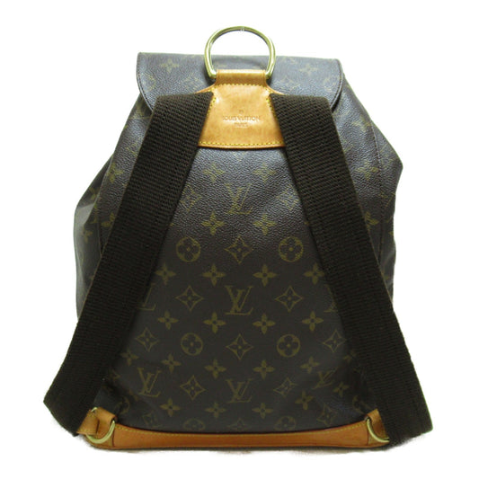 Louis Vuitton Montsouris GM Rucksack Backpack Canvas Monogram Brown