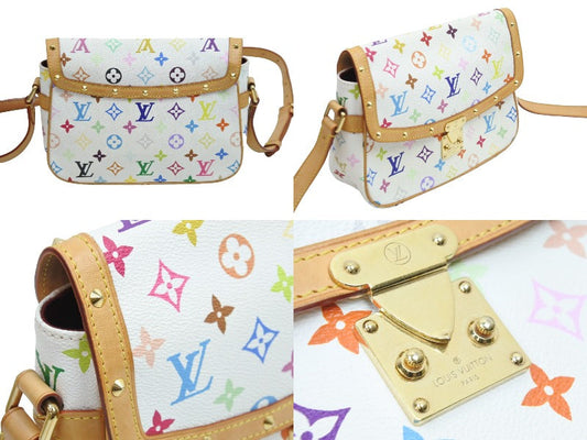Louis Vuitton Shoulder Bag Sologne Pochette White Multicolor