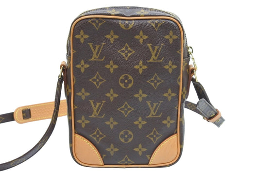 Louis Vuitton Shoulder Bag Amazon Pochette PVC Leather Brown